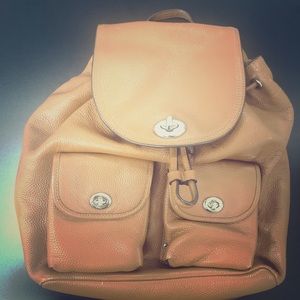 Coach Leather Backpack